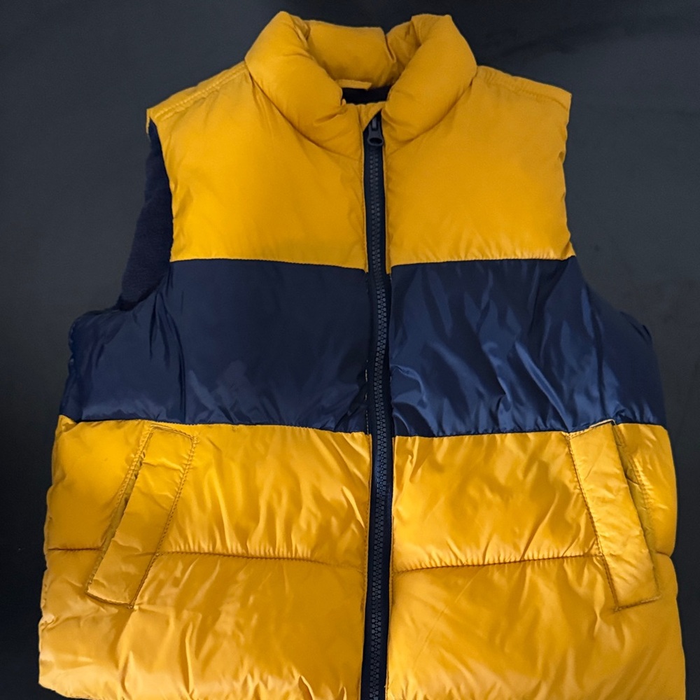 Old Navy Kids Puffer Vest - Yellow and Navy